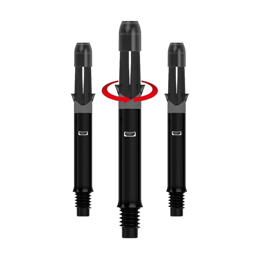 L-Style L-Shafts Silent Straight Spinner - Black
