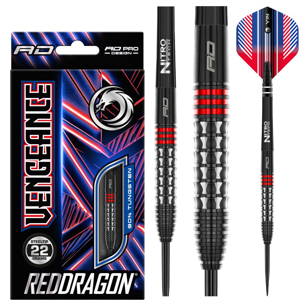 Red Dragon Vengeance Red - Steeldarts