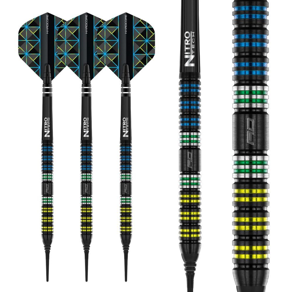 Red Dragon Dragonfly black parallel Softdarts