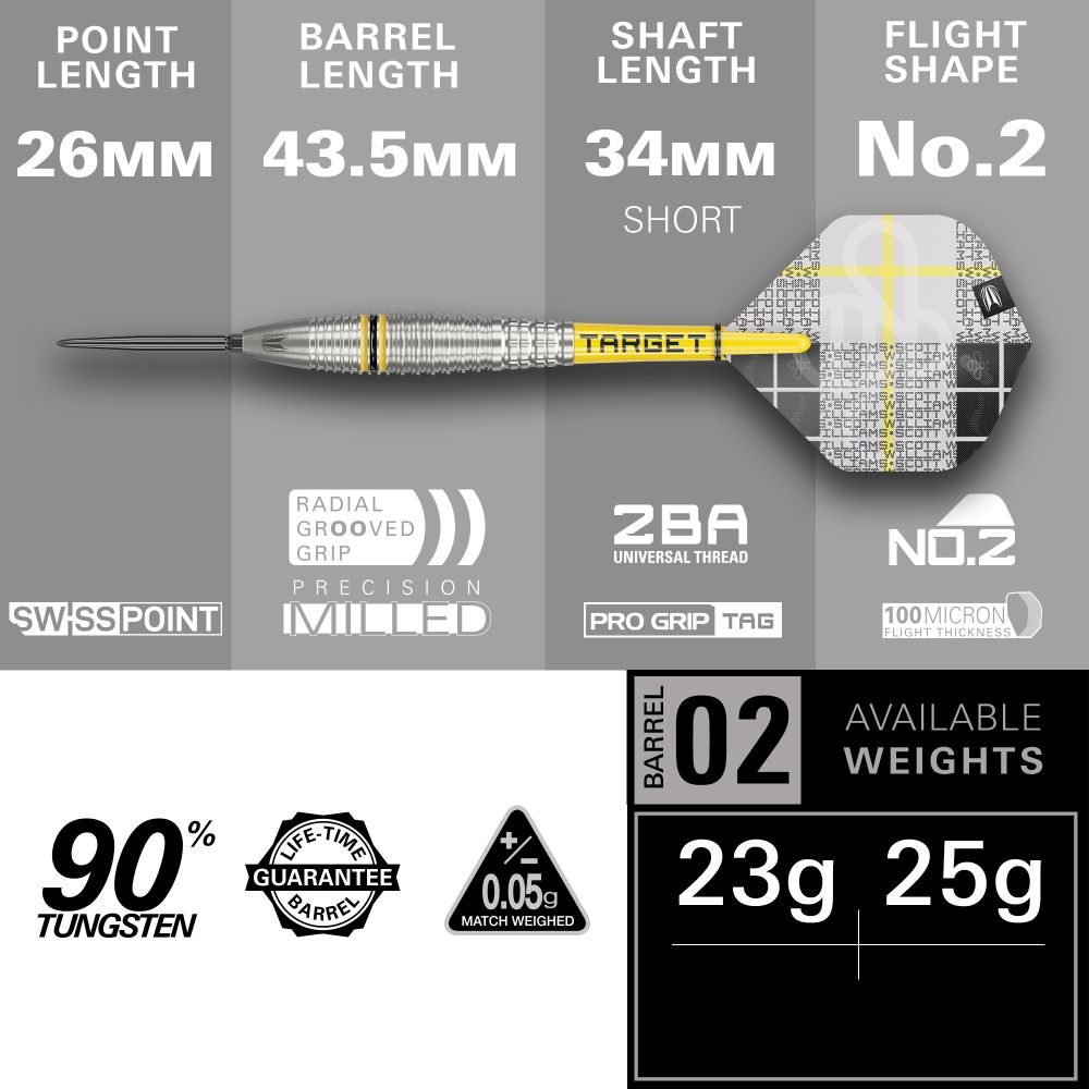 Target Scott Williams G2 Steeldarts
