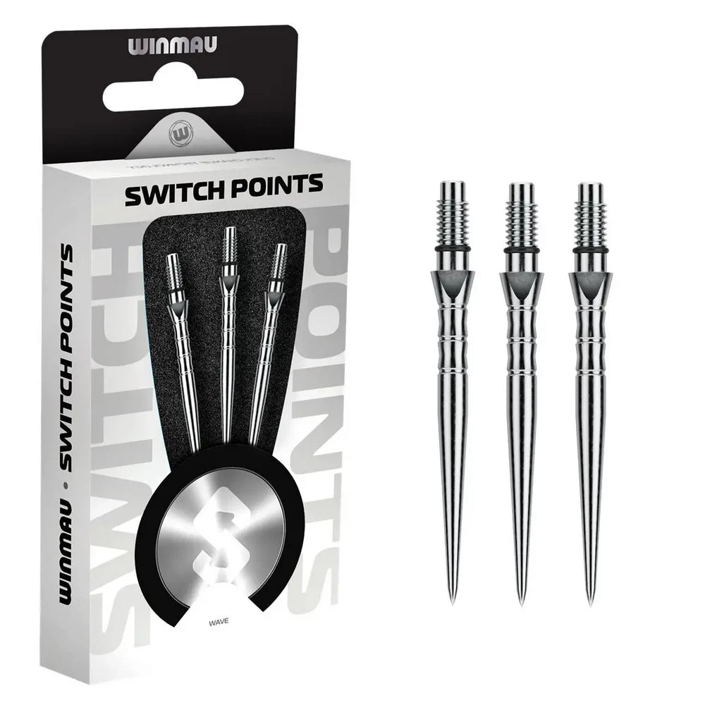 Winmau Switch Points Wave Silber