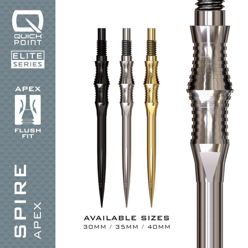 Harrows Apex Spire Quick Points - Schwarz