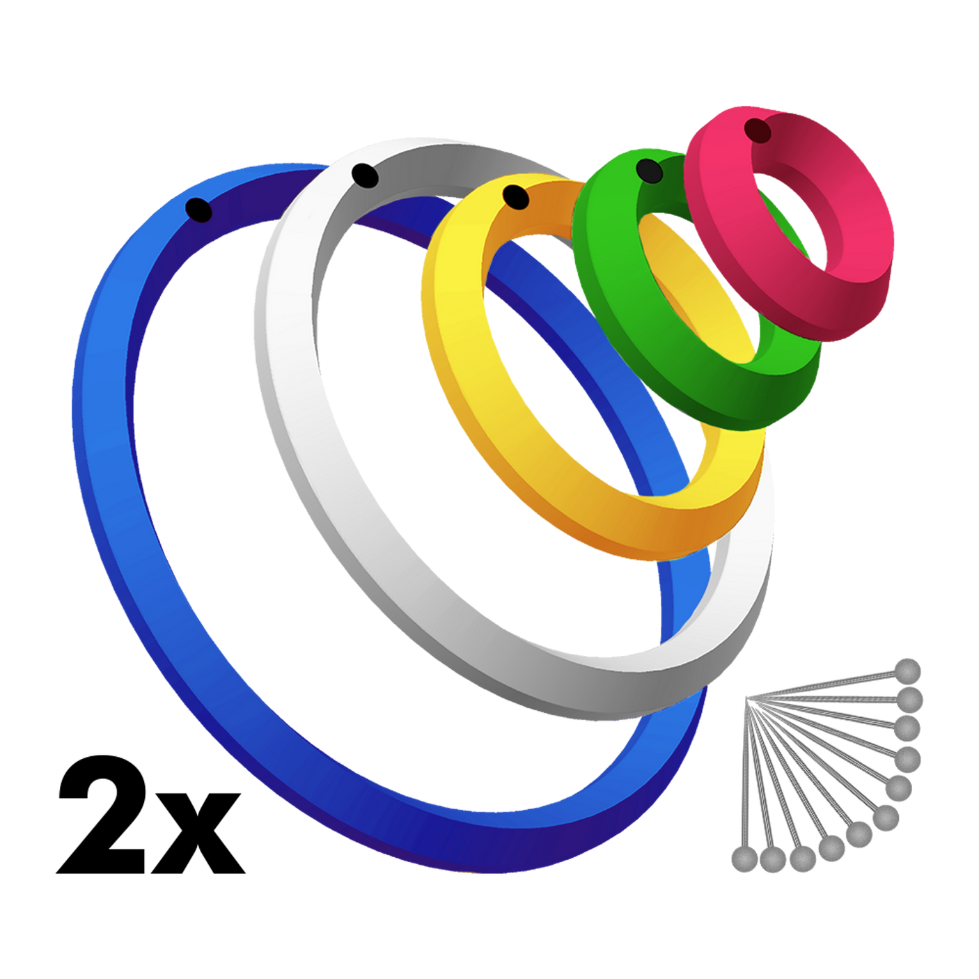 Practice rings Peter Wright