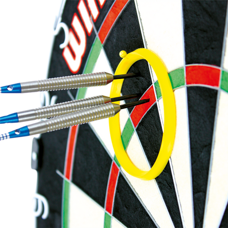 Practice rings Peter Wright