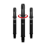 L-Style L-Shafts Silent Straight Spinner - Black