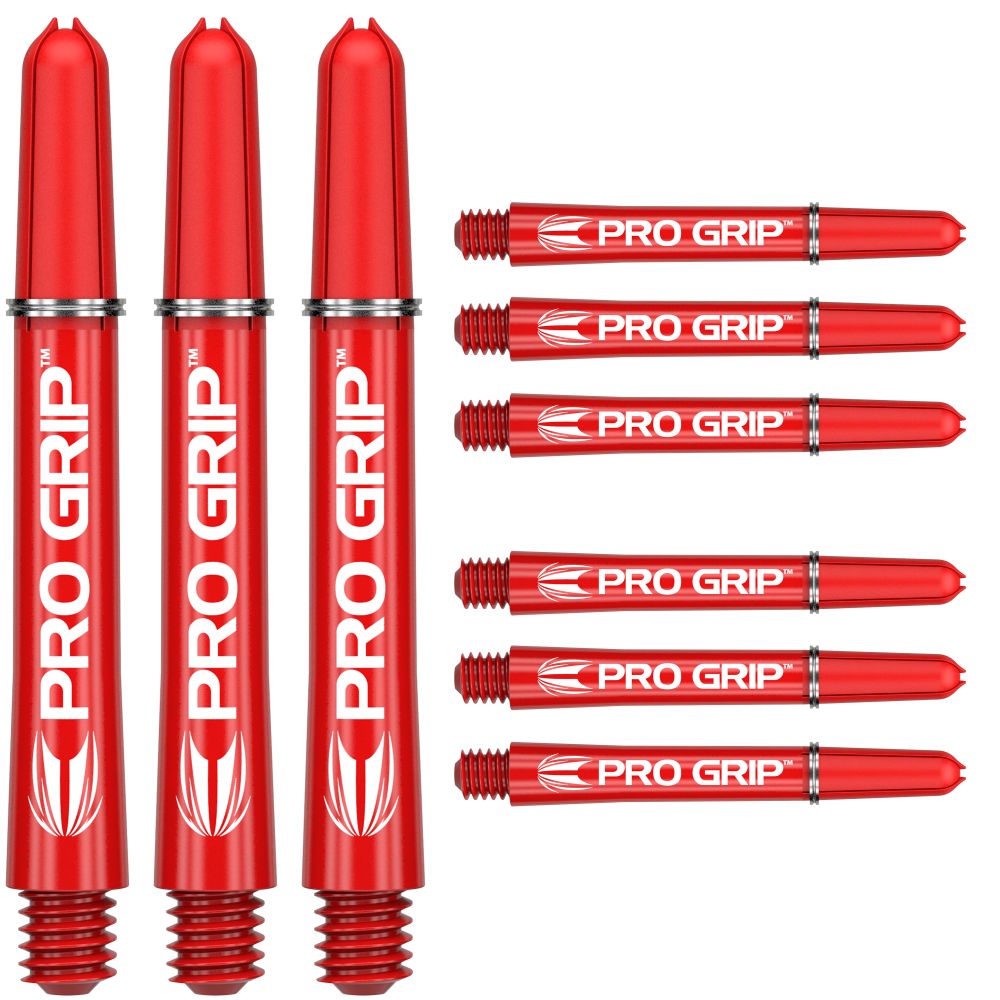 Target Pro Grip Shafts (9er Pack) - Rot