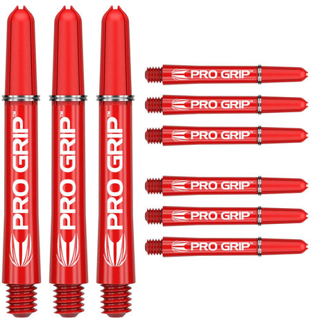 Target Pro Grip Shafts (9er Pack) - Rot