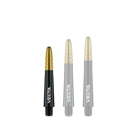 Winmau Vecta Shafts - Schwarz Gold