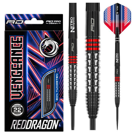 Red Dragon Vengeance Red - Steeldarts