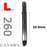 L-Style Two Tone Carbon Shafts - Silber