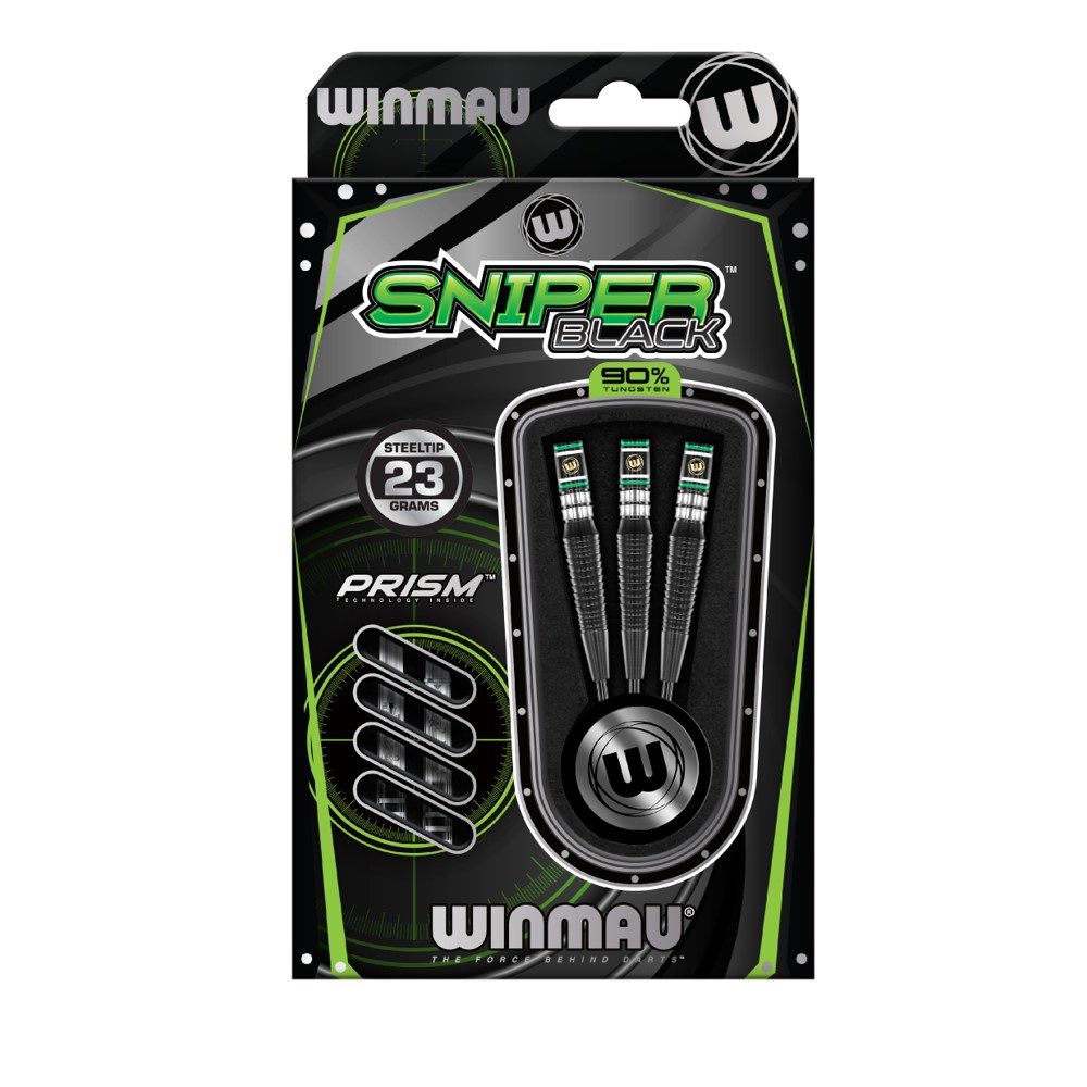 Winmau Sniper Black 90% Tungsten - Steeldarts