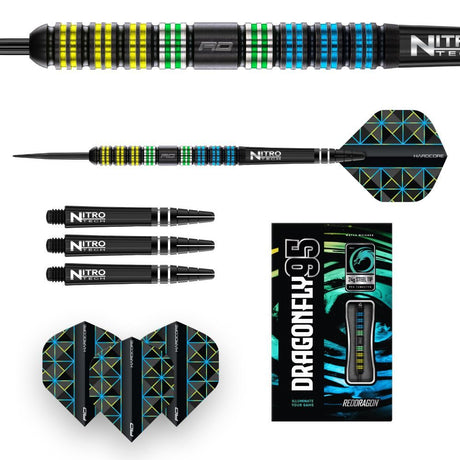 Red Dragon Dragonfly black parallel Steeldarts
