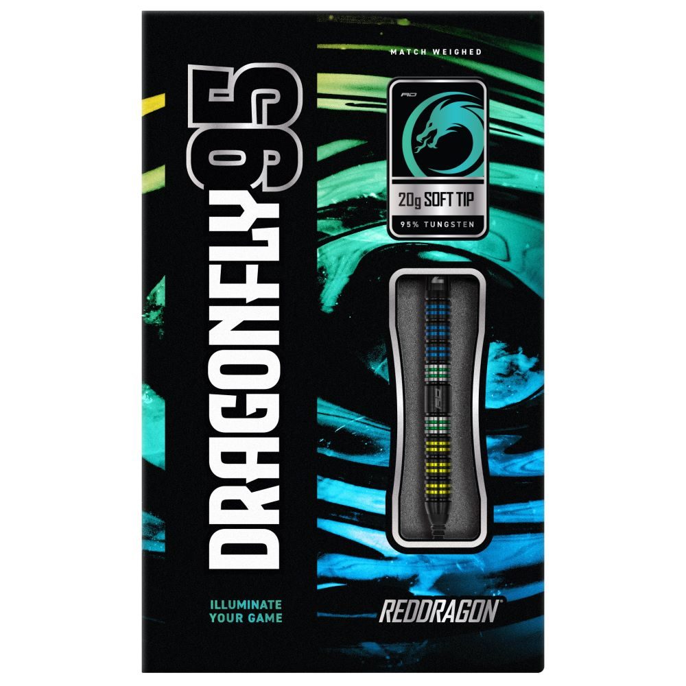 Red Dragon Dragonfly black parallel Softdarts