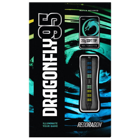 Red Dragon Dragonfly black parallel Softdarts