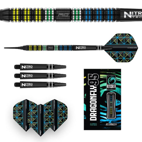 Red Dragon Dragonfly black parallel Softdarts