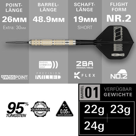 Target Dimitri van den Bergh 95K Steeldarts