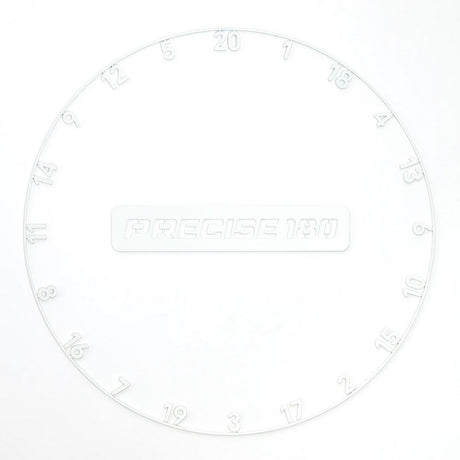 Precise180 OnePiece Zahlenring Classic White