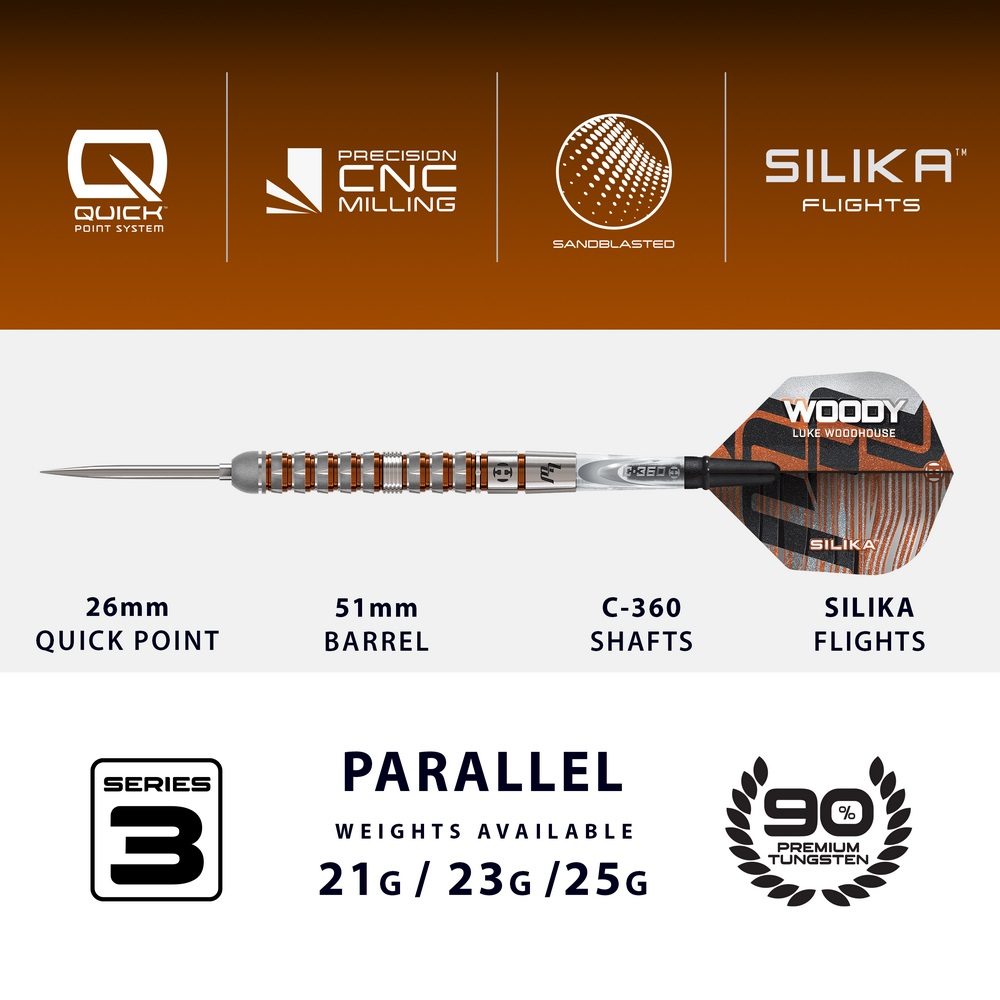Harrows Luke Woodhouse Serie 3 Steeldarts