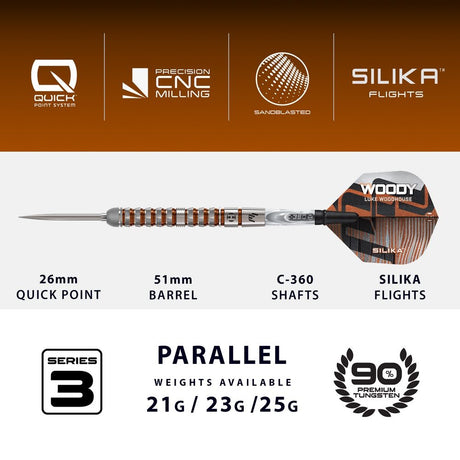 Harrows Luke Woodhouse Serie 3 Steeldarts