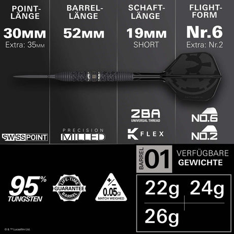 Target Star Wars Darth Vader 95 % Steeldarts