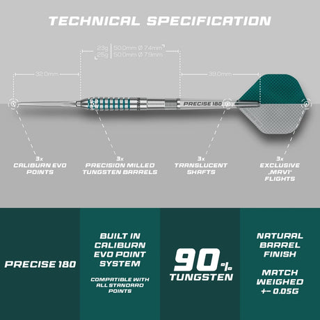 Precise180 MRV1 Steeldarts