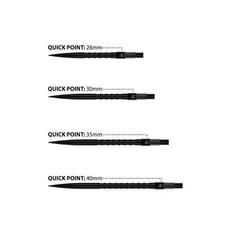 Harrows Quick Point Heavy Metal Quickpoints Schwarz