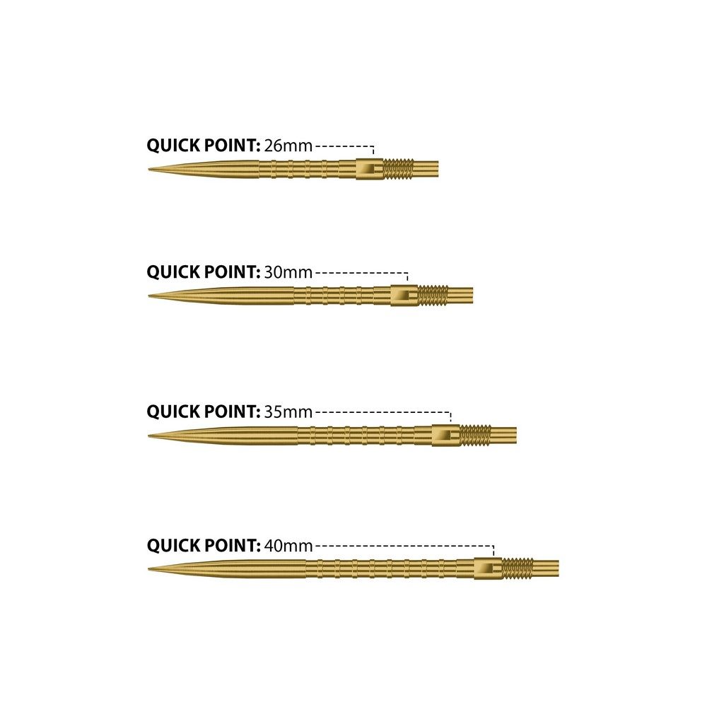 Harrows Quick Point Heavy Metal Quickpoints gold
