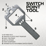 Winmau Switch Points Wave Silber