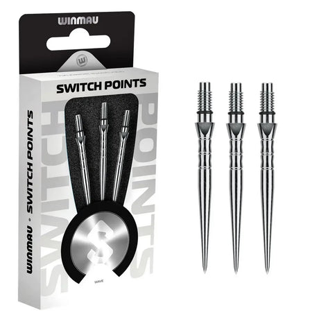 Winmau Switch Points Wave Silber