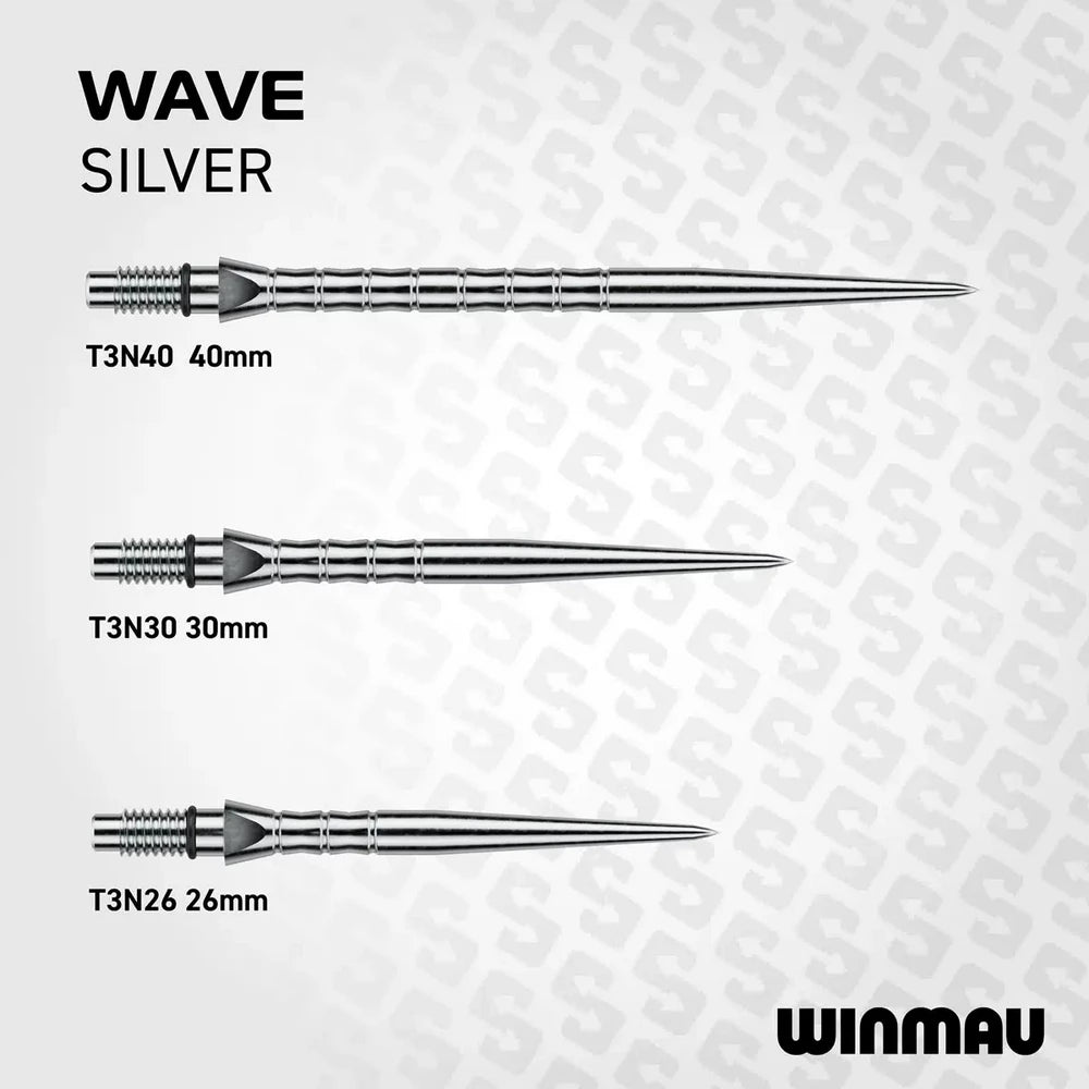 Winmau Switch Points Wave Silber