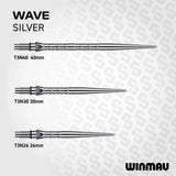 Winmau Switch Points Wave Silber