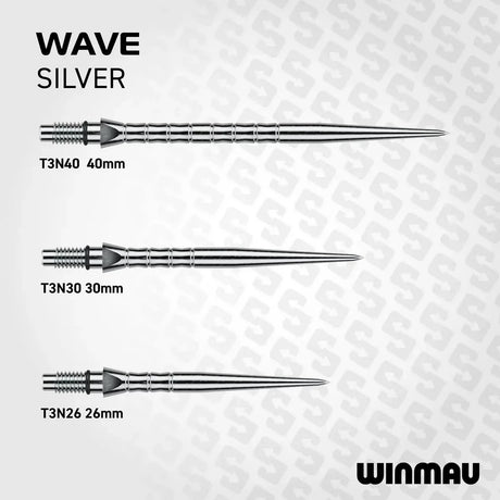 Winmau Switch Points Wave Silber