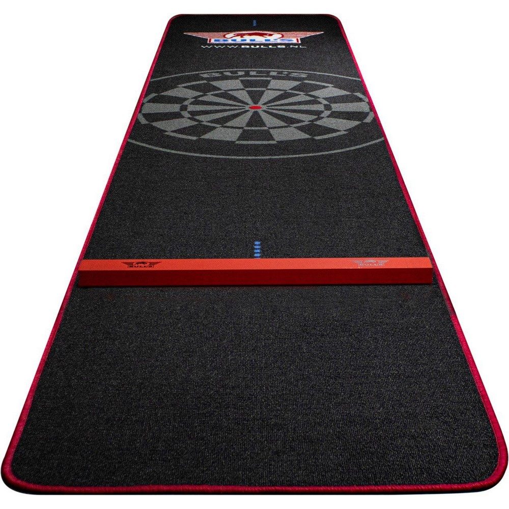 Bulls NL Teppich Schwarz rot mit Oche