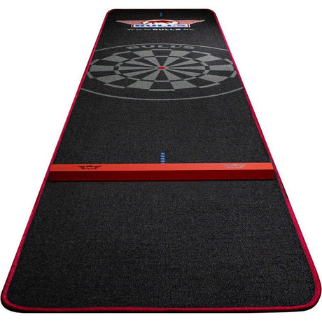 Bulls NL Teppich Schwarz rot mit Oche