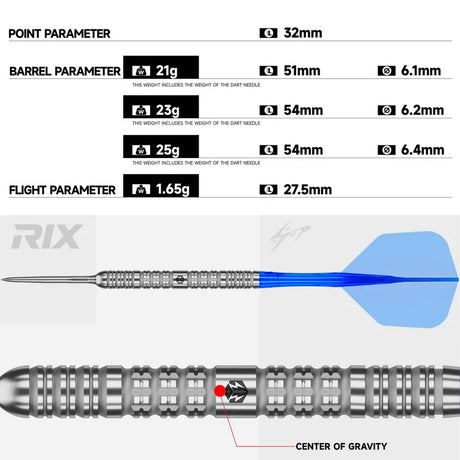 Caliburn Rix R1 Steeldarts