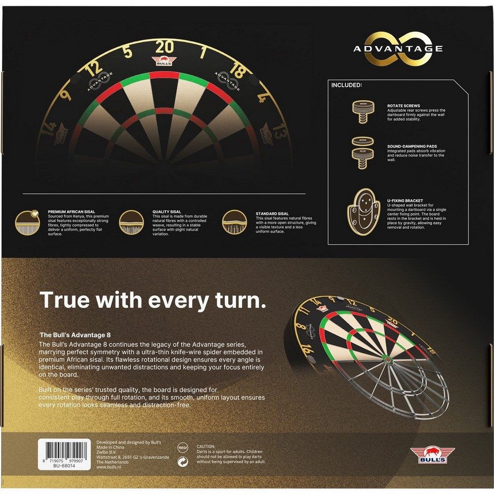 Bulls Advantage 8 Steeldartboard
