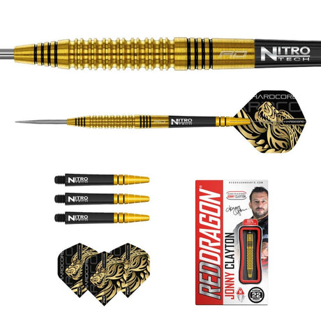 Red Dragon Jonny Clayton Gold - Steeldarts
