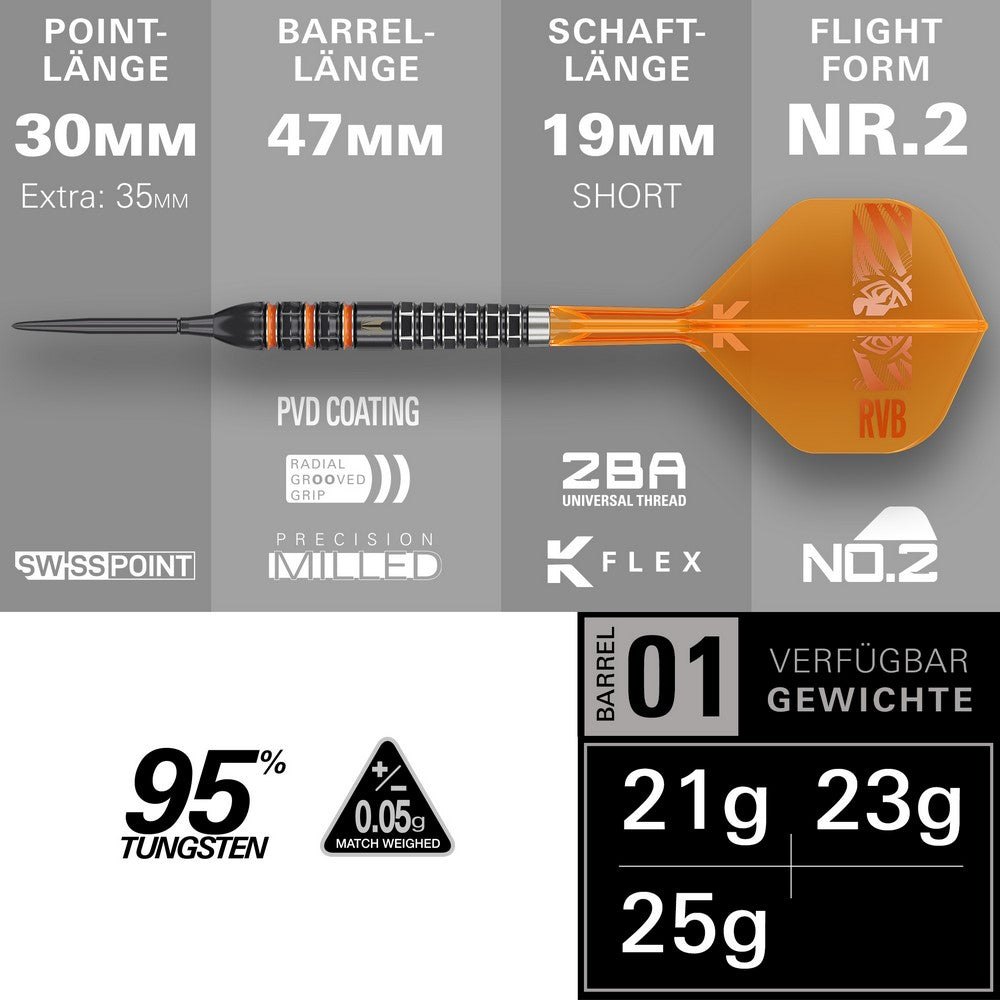 Target Raymond van Barneveld 95K SP Steeldarts