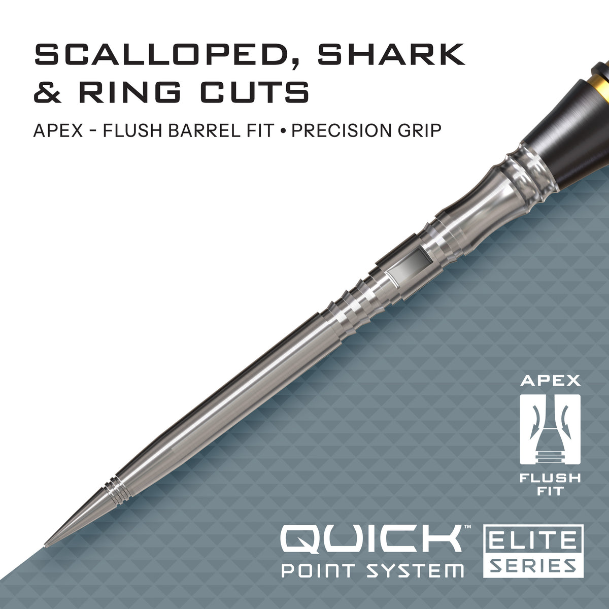 Harrows Apex Axis Quick Points - Schwarz