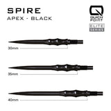 Harrows Apex Spire Quick Points - Schwarz