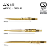 Harrows Apex Axis Quick Points - Gold