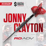 Red Dragon Jonny Clayton RD-ADV Switch Point Steeldarts