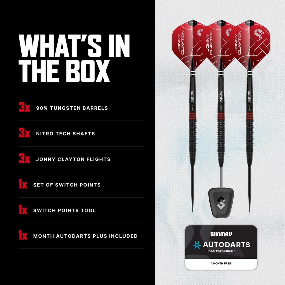 Red Dragon Jonny Clayton RD-ADV Switch Point Steeldarts