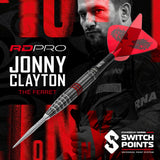 Red Dragon Jonny Clayton RD-PRO Switch Point Steeldarts