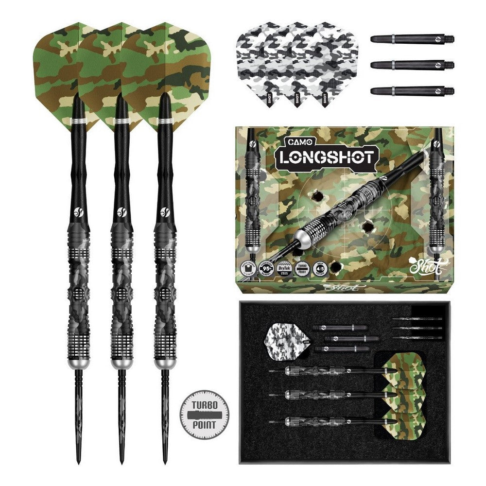 Shot Camo Longshot 95% TP Steeldarts
