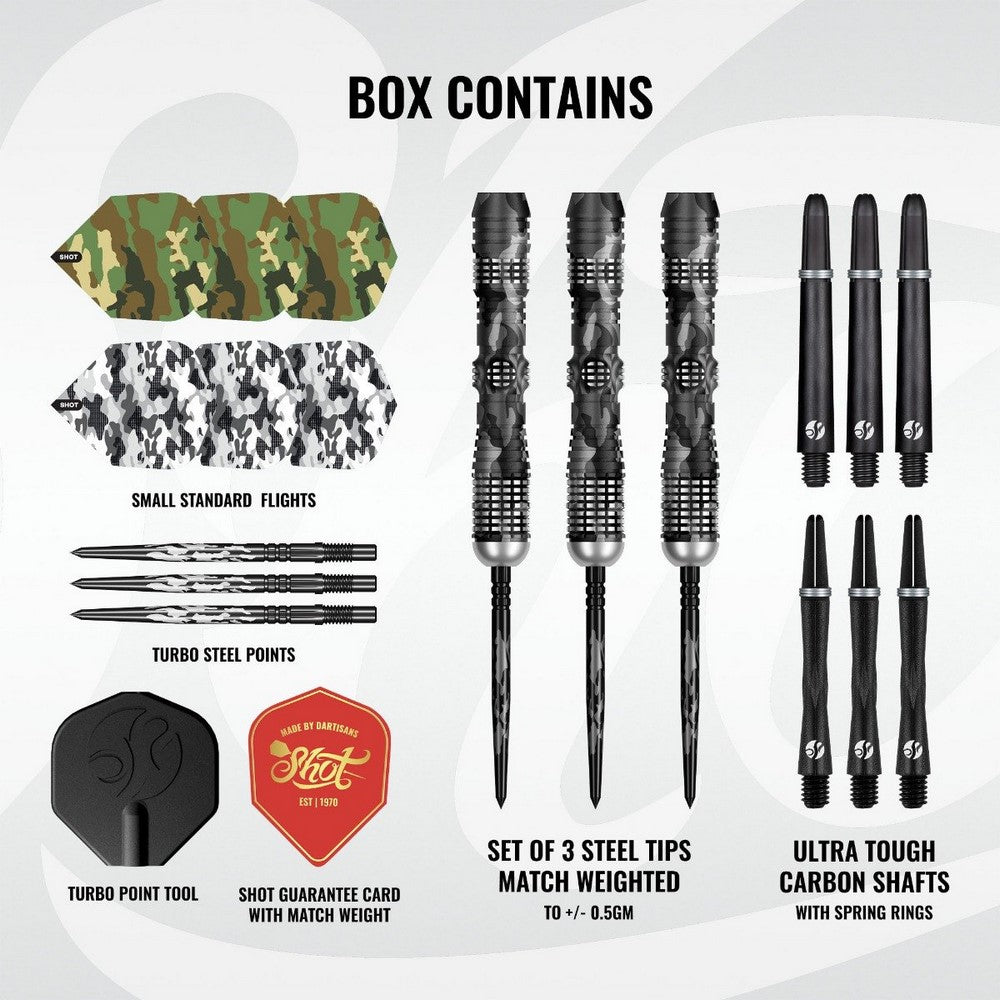 Shot Camo Longshot 95% TP Steeldarts
