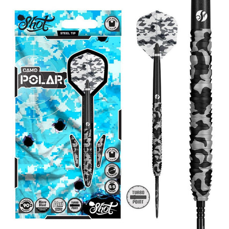 Shot Camo Polar 90% TP Steeldarts